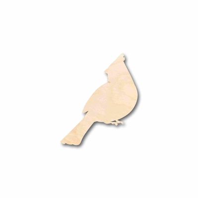 Unfinished Wood Cardinal Bird Silhouette Craft up to 46" DIY 42" / 3/4"