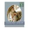 CountryArtHouse Metallic Silver Acid Free 8.5x11 Oval Picture Frame Mat with White Core Bevel Cut for 7x9 Pictures - Fits 8.5x11 Frame - Pack of 1 Matboard Show Kit with Acid Free Backing & Clear Bag view 1