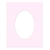 CountryArtHouse Soft Pink Acid Free 8.5x11 Oval Picture Frame Mat with White Core Bevel Cut for 7x9 Pictures - Fits 8.5x11 Frame - Pack of 1 Matboard Show Kit with Acid Free Backing & Clear Bag view 3