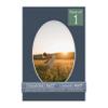 CountryArtHouse Navy Blue Acid Free 8x12 Oval Picture Frame Mat with White Core Bevel Cut for 6x9 Pictures - Fits 8x12 Frame - Pack of 1 Matboard Show Kit with Acid Free Backing & Clear Bag view 1