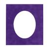 Purple Crocus Suede Acid Free 16x20 Oval Picture Frame Mat with White Core Bevel Cut for 13x17 Pictures - Fits 16x20 Frame - Pack of 1 Matboard Show Kit With Acid Free Backing & Clear Bag view 1