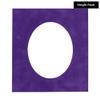 Purple Crocus Suede Acid Free 16x20 Oval Picture Frame Mat with White Core Bevel Cut for 13x17 Pictures - Fits 16x20 Frame - Pack of 1 Matboard Show Kit With Acid Free Backing & Clear Bag view 2