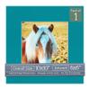 CountryArtHouse Teal Blue Acid Free 10x10 Square Picture Frame Mat with White Core Bevel Cut for 6x6 Pictures - Fits 10x10 Frame - Pack of 1 Matboard Show Kit with Acid Free Backing & Clear Bag view 1