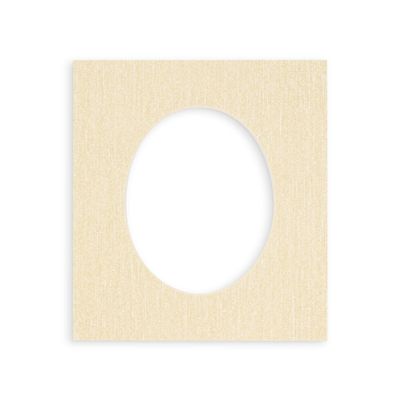 Fresh Linen Canvas Acid Free 11x14 Oval Picture Frame Mat with White Core Bevel Cut for 8x11 Pictures - Fits 11x14 Frame - Pack of 1 Matboard Show Kit With Acid Free Backing & Clear Bag