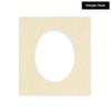 Fresh Linen Canvas Acid Free 11x14 Oval Picture Frame Mat with White Core Bevel Cut for 8x11 Pictures - Fits 11x14 Frame - Pack of 1 Matboard Show Kit With Acid Free Backing & Clear Bag view 2