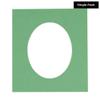 CountryArtHouse Turf Green Jade Acid Free 11x14 Oval Picture Frame Mat with White Core Bevel Cut for 9x12 Pictures - Fits 11x14 Frame - Pack of 1 Matboard Show Kit with Acid Free Backing & Clear Bag view 2