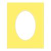 CountryArtHouse Yellow Acid Free 16x20 Oval Picture Frame Mat with White Core Bevel Cut for 13x18 Pictures - Fits 16x20 Frame - Pack of 1 Matboard Show Kit with Acid Free Backing & Clear Bag view 3