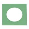 CountryArtHouse Turf Green Jade Acid Free 10x10 Circle Picture Frame Mat with White Core Bevel Cut for 6x6 Pictures - Fits 10x10 Frame - Pack of 1 Matboard Show Kit with Acid Free Backing & Clear Bag view 1