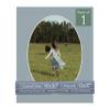 CountryArtHouse Metallic Silver Acid Free 16x20 Oval Picture Frame Mat with White Core Bevel Cut for 12x17 Pictures - Fits 16x20 Frame - Pack of 1 Matboard Show Kit with Acid Free Backing & Clear Bag view 1