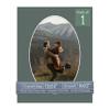 CountryArtHouse Charcoal Acid Free 11x14 Oval Picture Frame Mat with White Core Bevel Cut for 8x12 Pictures - Fits 11x14 Frame - Pack of 1 Matboard Show Kit with Acid Free Backing & Clear Bag view 1