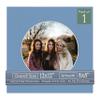 CountryArtHouse Brittany Blue Acid Free 12x12 Circle Picture Frame Mat with White Core Bevel Cut for 8x8 Pictures - Fits 12x12 Frame - Pack of 1 Matboard Show Kit with Acid Free Backing & Clear Bag view 1