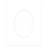 CountryArtHouse White Acid Free 16x20 Oval Picture Frame Mat with White Core Bevel Cut for 13x18 Pictures - Fits 16x20 Frame - Pack of 1 Matboard Show Kit with Acid Free Backing & Clear Bag view 3