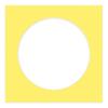 CountryArtHouse Yellow Acid Free 10x10 Circle Picture Frame Mat with White Core Bevel Cut for 6x6 Pictures - Fits 10x10 Frame - Pack of 1 Matboard Show Kit with Acid Free Backing & Clear Bag view 3