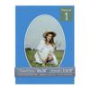 CountryArtHouse Bay Blue Acid Free 18x24 Oval Picture Frame Mat with White Core Bevel Cut for 13x19 Pictures - Fits 18x24 Frame - Pack of 1 Matboard Show Kit with Acid Free Backing & Clear Bag view 1