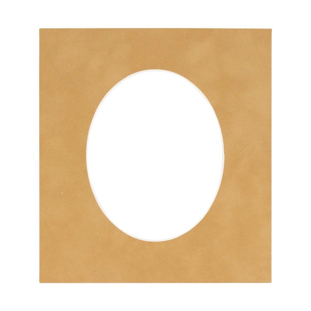 CountryArtHouse Beige Suede Acid Free 16x20 Oval Picture Frame Mat with White Core Bevel Cut for 12x17 Pictures - Fits 16x20 Frame - Pack of 1 Matboard Show Kit with Acid Free Backing & Clear Bag