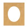 CountryArtHouse Beige Suede Acid Free 16x20 Oval Picture Frame Mat with White Core Bevel Cut for 12x17 Pictures - Fits 16x20 Frame - Pack of 1 Matboard Show Kit with Acid Free Backing & Clear Bag view 1