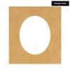 CountryArtHouse Beige Suede Acid Free 16x20 Oval Picture Frame Mat with White Core Bevel Cut for 12x17 Pictures - Fits 16x20 Frame - Pack of 1 Matboard Show Kit with Acid Free Backing & Clear Bag view 2
