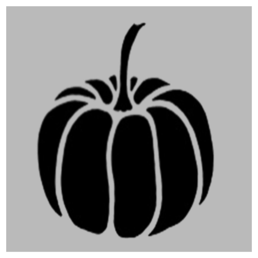 Fall Pumpkin Reusable Stencil (8.5" x 11" Sheet) for Painting on Walls, Wood, Arts and Crafts (My Custom Stencils)