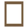 Aged Oak Brown Acid Free 26x26 Square Picture Frame Mat with White Core Bevel Cut for 21x21 Pictures - Fits 26x26 Frame - Pack of 1 Matboard Show Kit With Acid Free Backing & Clear Bag view 3
