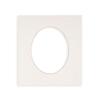 White Linen Canvas Acid Free 16x20 Oval Picture Frame Mat with White Core Bevel Cut for 13x19 Pictures - Fits 16x20 Frame - Pack of 1 Matboard Show Kit With Acid Free Backing & Clear Bag view 1