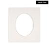 White Linen Canvas Acid Free 16x20 Oval Picture Frame Mat with White Core Bevel Cut for 13x19 Pictures - Fits 16x20 Frame - Pack of 1 Matboard Show Kit With Acid Free Backing & Clear Bag view 2