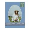 CountryArtHouse Brittany Blue Acid Free 18x24 Oval Picture Frame Mat with White Core Bevel Cut for 13x19 Pictures - Fits 18x24 Frame - Pack of 1 Matboard Show Kit with Acid Free Backing & Clear Bag view 1