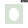 CountryArtHouse Honeydew Green Acid Free 8.5x11 Oval Picture Frame Mat with White Core Bevel Cut for 6x8 Pictures - Fits 8.5x11 Frame - Pack of 1 Matboard Show Kit with Acid Free Backing & Clear Bag view 2