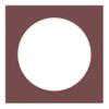 CountryArtHouse Maroon Acid Free 10x10 Circle Picture Frame Mat with White Core Bevel Cut for 6x6 Pictures - Fits 10x10 Frame - Pack of 1 Matboard Show Kit with Acid Free Backing & Clear Bag view 3