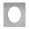 CountryArtHouse Metallic Silver Acid Free 20x24 Oval Picture Frame Mat with White Core Bevel Cut for 16x22 Pictures - Fits 20x24 Frame - Pack of 1 Matboard Show Kit with Acid Free Backing & Clear Bag view 1