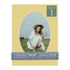 CountryArtHouse Soft Yellow Acid Free 18x24 Oval Picture Frame Mat with White Core Bevel Cut for 13x19 Pictures - Fits 18x24 Frame - Pack of 1 Matboard Show Kit with Acid Free Backing & Clear Bag view 1