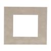 Light Grey Suede Acid Free 10x10 Square Picture Frame Mat with White Core Bevel Cut for 6x6 Pictures - Fits 10x10 Frame - Pack of 1 Matboard Show Kit With Acid Free Backing & Clear Bag view 1