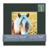 CountryArtHouse Black Acid Free 10x10 Square Picture Frame Mat with White Core Bevel Cut for 6x6 Pictures - Fits 10x10 Frame - Pack of 1 Matboard Show Kit with Acid Free Backing & Clear Bag view 1