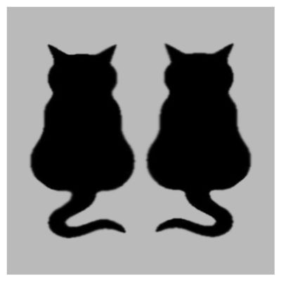 Two Cats Sitting Reusable Stencil (8.5" x 11" Sheet) for Painting on Walls, Wood, Arts and Crafts (My Custom Stencils)