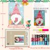 YP Latch Hook Kits for Kids and Adults Beginners Christmas DIY Rug Making Kit for Home Decoration Festival Gifts Crocheting Crafts Carpet,13" X 18" view 2