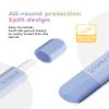 2 Pack Soft Silicone Case Compatible with Apple Pencil 2nd Generaion Cover,Protective Skin Cover Sleeve with Cap Accessories Compatible with iPad Pro 11 12.9 inch,Gradient Color,Blue+Grey view 4
