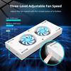 for Series S Cooling Fan, for Series S Console Cooling System Dock Accessory, 2 USB Ports, 3 Adjustable Speed, Upgraded Cooling Fan with 2 Mounting Modes, Compact Design for Series view 4