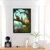 Worihut 5D Diamond Painting Kits 18x24 Inch Round Full Drill Forest Sloths Diamond Art Kits for Adults, Handmade Valentine's Day Gifts for Home Wall Decor view 2
