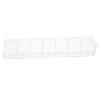 Cabilock Craft Storage Organizer Bead Organizer Box with Dividers Portable Small Storage Box for Beads