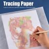 flexman Tracing Paper Roll, White High Transparency Pattern Paper, Translucent Pattern Paper, Drafting Paper, Tracing Paper for Drawing Sewing Wrapping Paper(46M) view 2