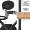 GORGECRAFT 5.5Ydsx0.39"x0.04" Black Leather Strap Flat Leather Cord Genuine Leather Strips Cowhide String Braiding Thread Rope for Bracelets Necklace Jewelry Making Belts DIY Crafts Workshop view 2