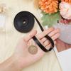 GORGECRAFT 5.5Ydsx0.39"x0.04" Black Leather Strap Flat Leather Cord Genuine Leather Strips Cowhide String Braiding Thread Rope for Bracelets Necklace Jewelry Making Belts DIY Crafts Workshop view 3