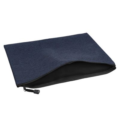 YOKIVE 5 Pack Canvas Zipper Pouch, A4 Crafts DIY Blank Makeup Bags | Pencil Case Travel Organizers Pocket, Great for Office(Navy Blue, 13.4 x 9.4)