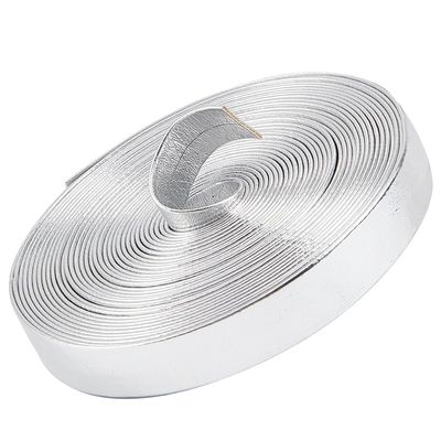 GORGECRAFT 5.5Yds Metallic Leather Straps 0.5" Wide Silver Shiny Flat Leather Cord Glossy Pu Leather Lace Stripper Beading String Ribbon Crafts Double Sided Faux Supplies for Making Crafting