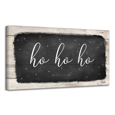 Ready2HangArt 'Hohoho' Holiday Canvas Wall Art by Olivia Rose 24" W x 12" H
