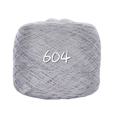 300g Italian Mulberry Silk Yarn for Knitting Cotton Thread Croche Line Silk Fabric Designer Cool in Summer Ice Silk Knit (Color : 604)
