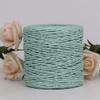 100g/ball Raffia Yarn Kintting Paper Straw Yarn for Crocheting Hat Fancy Yarn Flower Packing Summer Fashion Handmade Material (Color : Peony red) view 2