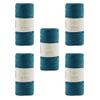 5 Skeins of Sensy Premium 1.5mm 164 Yards Polyester Rope 100% Polypropylene Cord Macrame Cord 1.5mm Crochet Bag Cord Macrame Rope Crochet Thread Gift for Knitter (Peacock) view 1