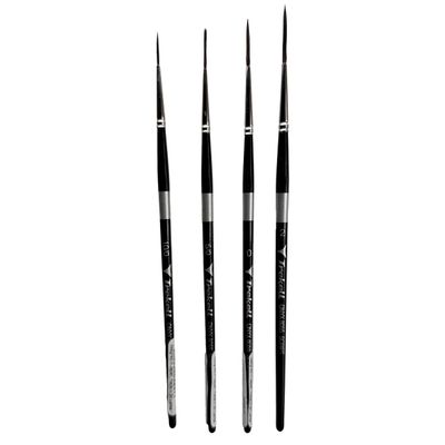 Trekell Onyx Synthetic Squirrel Short Handle Artist Brushes for Watercolor Painting Script - 8055 Series / 10/0-2