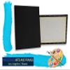 Black Canvases for Painting 6x12 6PK 3/4" 13Oz Black Art Canvas Large 6x12 Stretched Canvas for Painting 6 x 12 Bulk Canvas Value Pack. Blank 6 x 12 Canvases Universal Primed Oil,Acrylic,Gouache view 3