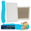 Stretched Linen Canvas for Painting 30x30 6PK 3/4" Linen 14 Oz White Stretched Large Canvas for Painting 30 x 30 Bulk Canvases Value Pack. Blank 30X30 Canvases Universal Triple Primed view 3